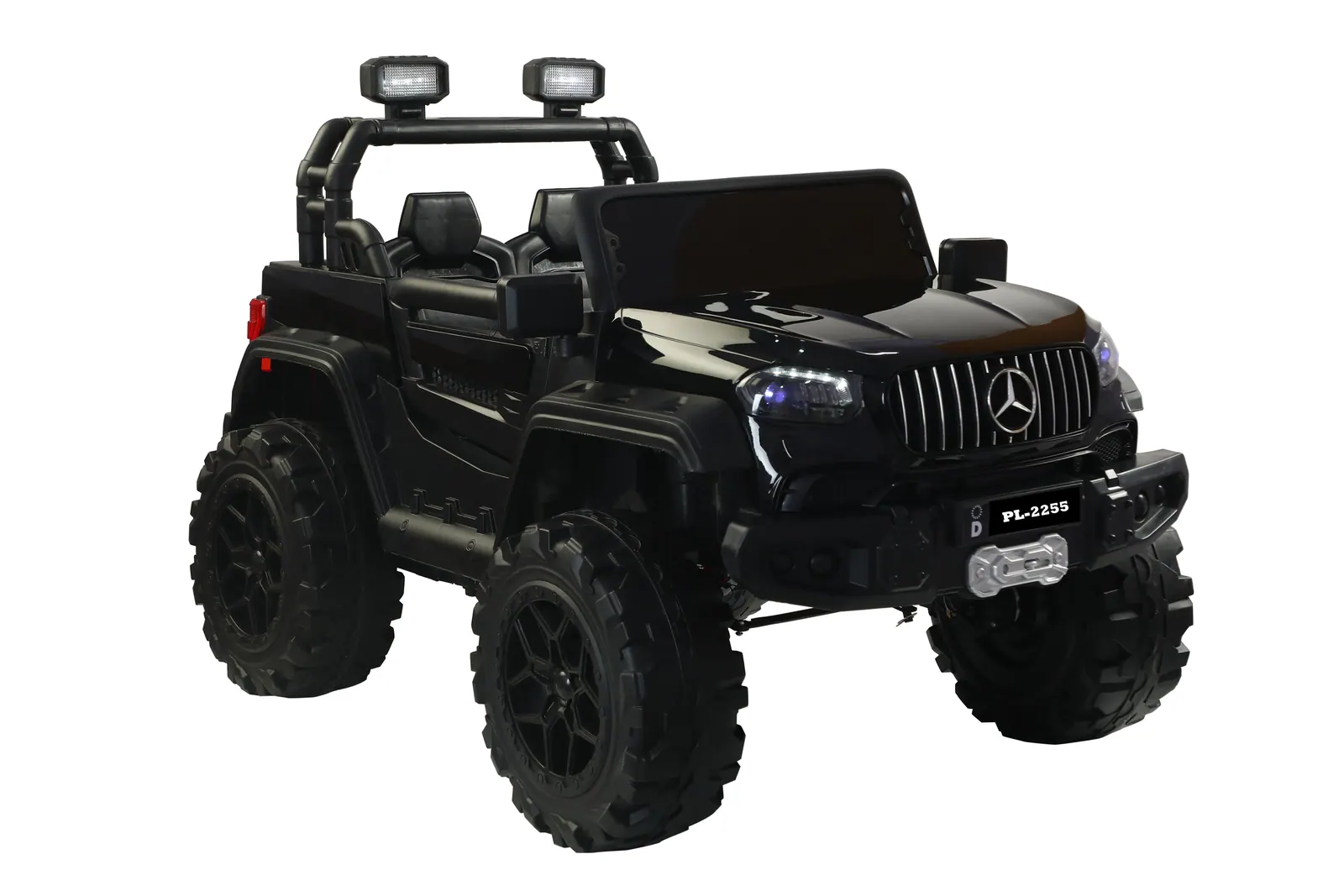 Black Playland battery operated ride-on jeep